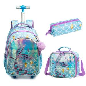 Mochila escolar desmontable para niños, mochila para estudiantes, bolsas impermeables para niños, mochila escolar con <span class=keywords><strong>ruedas</strong></span> - Product Image 6
