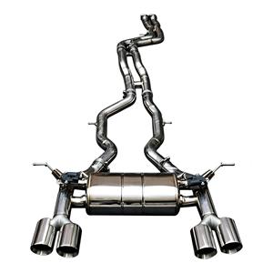 Tubería de escape Catback Vortex Austenitic SS304 para BMW M3 F80 M4 F82 3.0T S55 con silenciador central y puntas cuádruples cromadas, línea de montaje Mod - Product Image 1