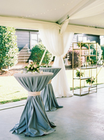 Nappe haute personnalisée de qualité supérieure, nappe de cocktail à nouer, nappe de cocktail longue jusqu'au sol pour la décoration de fêtes et de mariages