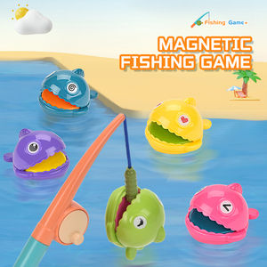 Canne à pêche pour salle de bain, jeu d'eau, aimant, natation flottante, douche de bébé, jouet de bain, Animal, jeu de pêche, jouets pour enfant - Product Image 2