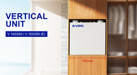 Système de ventilation ERV E-VIPO, système de ventilation HRV en acier inoxydable à double flux, récupération de chaleur d'air frais, récupérateur