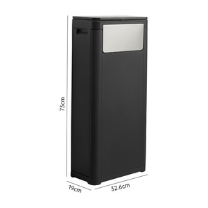 <span class=keywords><strong>Cubo</strong></span> <span class=keywords><strong>de</strong></span> <span class=keywords><strong>Basura</strong></span> <span class=keywords><strong>de</strong></span> Cocina Rectangular, <span class=keywords><strong>Alto</strong></span> <span class=keywords><strong>y</strong></span> Delgado, Ecológico, <span class=keywords><strong>de</strong></span> PP, con Tapa <span class=keywords><strong>de</strong></span> Presión, para Espacios Estrechos - Product Image 6
