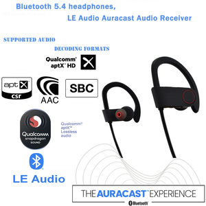 Le âm thanh tai nghe không dây giá rẻ giá cao cấp BT Tai nghe dài thời gian làm việc chất lượng tốt thể thao EarBuds auracast hỗ trợ ru8 - Product Image 2