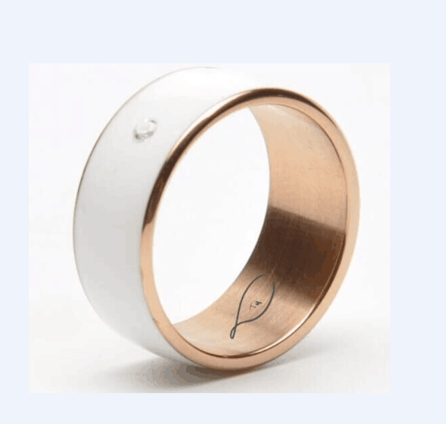 RZX Waterproof Custom Logo Indicator Ring of the New Trend HF 13.56MHz NFC RFID Smart Ring for Payment and Access Control Keyfob