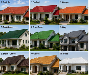 Teja de PVC de inspiración española R1050, lámina de resina ASA para techos, acabado verde, impermeable, resistente a los rayos UV, sistema de techos para villas - Product Image 2