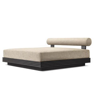 Hotel Luxury Comfort Chaise Patio Furniture Modern <span class=keywords><strong>Beach</strong></span> Tumbona Jardín Aluminio Doble Exterior Impermeable Daybed - Product Image 4