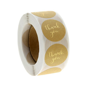 Tùy Chỉnh Không Thấm Nước In Logo Cuộn Bao Bì Nhãn Khuyến Mại Cảm Ơn Bạn Sticker Dễ Thương Phim Hoạt Hình Trang Trí Giấy Vinyl Cho Thủ Công - Product Image 1