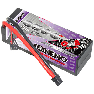 แบตเตอรี่ LiPo GNB GAONENG 6500MAH 3S HV 11.4V 130C XT60 พร้อมสายเคเบิลและกล่องแข็ง สำหรับรถแข่ง RC ขนาด 1/8 1/10 เรือ RC และงานอดิเรก RC - Product Image 1