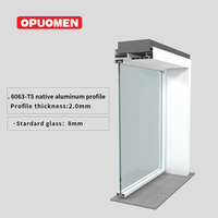 Chaud populaire étanche à l'humidité Durable maison hôtel résistant à l'eau en aluminium verre insonorisé salle de bain porte