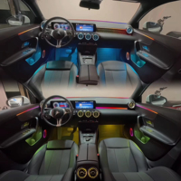 Kit de luces ambientales LED dinámicas y coloridas para el interior del coche, actualización de luces ambientales AMG para Mercedes-Benz Clase A W177 2018-2024
