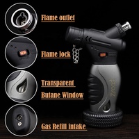 Briquet Minimaliste Personnalisé avec Logo, Mini Torche Électronique Multicolore à Flamme Bleue, Coupe-Vent pour Cigares et Cigarettes, Idéal pour le Camping en Extérieur et les Cadeaux Promotionnels