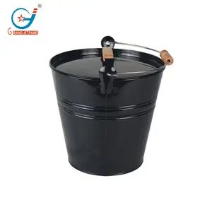 Fireplace Ash Buckets With Lid Fireside Accessories Metal Ash Container