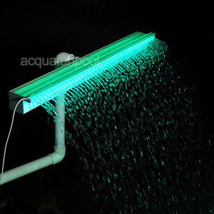 Cascade en acrylique <span class=keywords><strong>de</strong></span> haute qualité avec éclairage, gouttes <span class=keywords><strong>d</strong></span>'<span class=keywords><strong>eau</strong></span> en cascade, espace extérieur <span class=keywords><strong>de</strong></span> jardin, piscine - Fonctionnalités <span class=keywords><strong>d</strong></span>'<span class=keywords><strong>eau</strong></span> <span class=keywords><strong>de</strong></span> <span class=keywords><strong>pluie</strong></span> artificielle - Product Image 1