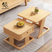 Mesa de centro de madera de diseño moderno para sala de estar, precio mayorista barato de China, personalizable, gran stock listo para enviar.