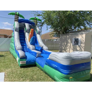 Les grands parcs aquatiques glissent la glissière d'eau <span class=keywords><strong>gonflable</strong></span> professionnelle utilisée de coup de pied de baisse avec le ventilateur à vendre - Product Image 1