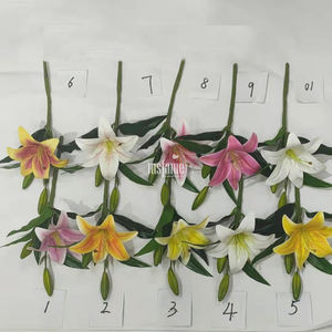 Couleur naturelle Artificielle Real Touch <span class=keywords><strong>Lys</strong></span> Haute Qualité Tiges Géantes 3D Fleur <span class=keywords><strong>Lys</strong></span> Résine Fleurs - Product Image 6
