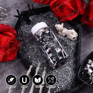 Nuevo producto Explosión Halloween Sprinkles Ghost Tombstone Candy Sprinkles Black Pink <span class=keywords><strong>Series</strong></span> Cake Decorating Sprinkles para Cake - Product Image 5