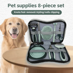 Juego de 8 Productos de Aseo para Mascotas, Dispensador Portátil de Bolsas para Excrementos y Cepillo Multifunción para Perros y Gatos, Eliminación de Uñas, Limpieza de Pelo, Uso Doméstico - Product Image 6