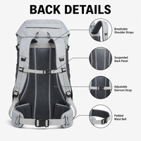 Sac à dos de randonnée imperméable 30L, résistant aux déchirures, réglable, pour trekking et camping - Offre spéciale