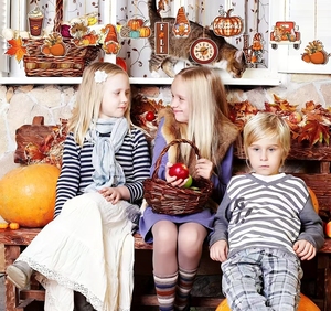 Décorations de Thanksgiving : Gnomes en bois à suspendre, feuilles de citrouille, décorations florales ajourées d'automne, fournitures pour fêtes de fin d'année - Product Image 6