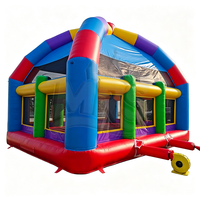 Château gonflable commercial avec auvent, grand château gonflable d'extérieur pour les fêtes d'enfants, location de terrain de jeux