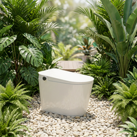 Nouvelle toilette intelligente automatique 2026 avec télécommande, double chasse d'eau, siège chauffant, design moderne pour hôtels et villas