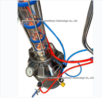Alambic électrique à reflux avec plaques à bulles en cuivre et colonne en verre pour whisky et vodka 50L 100L