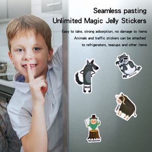 Regalos de Cumpleaños para Niños y Niñas, Pegatinas con Temática de Animales, Libros de Pegatinas Reutilizables de Gelatina Impermeables para Niños Pequeños de 2 a 4 Años - Product Image 2