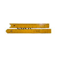 Ensemble de règles mathématiques géométriques comprenant un outil d'échelle Rapporteur Triangle Règle droite Règle pliable en plastique 100cm
