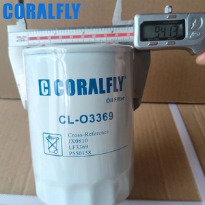 กรองน้ำมันเครื่องดีเซลสำหรับรถบรรทุกหนัก OEM ขายส่ง LF3369 JX0810 P550934 B202 W7058M T7312 กรองน้ำมันหล่อลื่น - Product Image 2