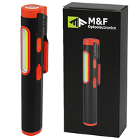 Stylo LED rechargeable avec faisceau large COB, base magnétique, clip, lampe de poche d'inspection pour la réparation et l'utilisation en extérieur