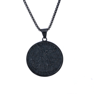 Colgante de Hierro Fundido con Diseño de Arcángel Miguel, Estilo Punk Vintage, Personalizado, Transfronterizo, Sin Decoloración, Aniversario, en Existencia. - Product Image 2