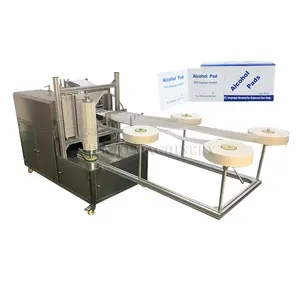 High Automation Machine For Makeup Remover Alcohol Pads / Alcohol Pads Swabs Packing Machine / Alcohol Pad Making Machinery