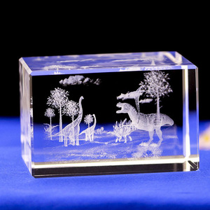 Cá nhân độ chính xác cao 3D laser khắc pha lê khối lập phương - Product Image 1