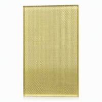 Porte coulissante en verre de sécurité laminé en maille métallique dorée, ultra-claire, à faible teneur en fer, translucide, pour chambre à coucher