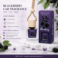 Diffuseur de parfum pour voiture 8ml en verre avec bouchon en bois, rechargeable, pour huiles essentielles, désodorisant suspendu, écologique, parfum naturel