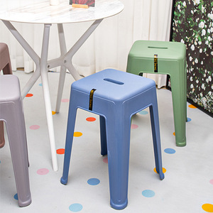 Hengfeng <b>Plastic</b> <b>Stool</b> 290x290x470mm Durable Restaurant Chair Modern Minimalist Design - Product Image 1