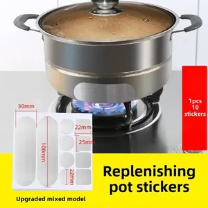 Wholesale Aluminium Foil Repair Tapes Pot Patches Sticker <b>High</b> <b>Temperature</b> Resistant <b>Adhesive</b> Tape for Pots Stop Leak Mend Fixed - Product Image 4