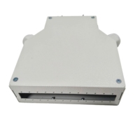 2 4 6 8 12 Ports DIN Rail Patch Panel FTTH FTTX Boîte de distribution de fibre métallique Boîte à bornes à fibre optique 6 Ports Duplexer