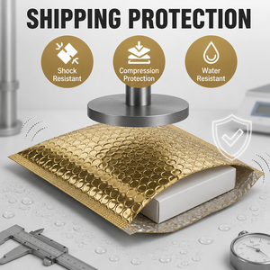 Pochette d'expédition matelassée métallique personnalisée pour bijoux – Emballage <span class=keywords><strong>de</strong></span> livraison avec <span class=keywords><strong>extraction</strong></span> <span class=keywords><strong>de</strong></span> phrasés clés - Product Image 5