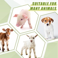 Seau d'alimentation en lait d'agneau en plastique vert 8L Bouteille d'alimentation pour animaux de ferme de haute capacité avec plusieurs mamelons pour bovins, moutons, chèvres et porcs