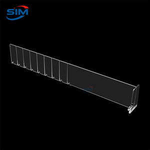 Séparateurs d'étagères ajustables en plastique transparent à clipser sur le bord avant, pour supermarchés et magasins de détail, pour l'<span class=keywords><strong>organisation</strong></span> et la présentation - Product Image 2