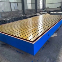 Nouvelle table d'atelier en fonte à rainures en T sur mesure, plateforme industrielle épaissie pour travaux d'assemblage à charge lourde, marque Meisida