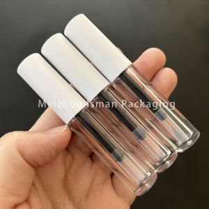 ISMAN Stock Flacon <span class=keywords><strong>Mini</strong></span> Rond Transparent 1ml pour Eyeliner avec Bouchon Blanc, Flacon de Sérum de Croissance des Cils, Vente en Gros, Marque Privée, Nouveau Produit Professionnel - Product Image 6