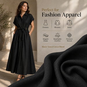 Tissus en lin Tencel pour vêtements féminins, tissu mélangé Tencel, vente directe d'usine, échantillon gratuit, livraison incluse - Product Image 4
