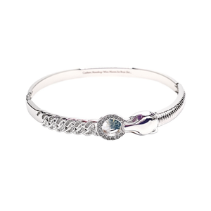Bracelet manchette serpent en cristal, acier inoxydable 316L plaqué or PVD avec strass pour femme, bijou de mode pour usage quotidien - Product Image 2