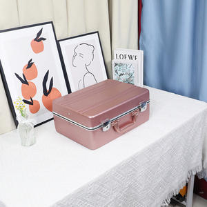 Boîte à outils en aluminium Obox 30L, portable, finition rose gold poli, pour instruments de précision et échantillons - Product Image 4