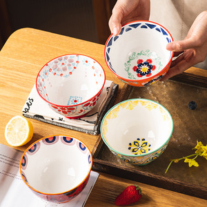 Cuenco de arroz de cerámica Fanhua, cuenco pequeño de alta belleza para el hogar - Product Image 5