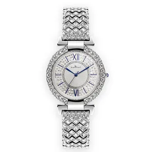 Vente en gros, ensemble de montres en alliage de pierre pour femmes, montres-bracelets étanches pour dames, montres à Quartz avec Logo personnalisé