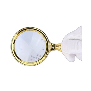 Handheld Magnifier 70Mm Gold Plated Glass Lens For Reading And Scientific Research - Product Image 5